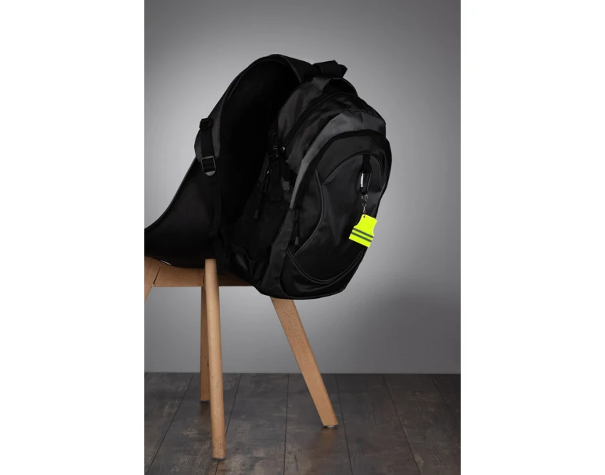 Żółty brelok odblaskowy REFLO z logo – personalizacja