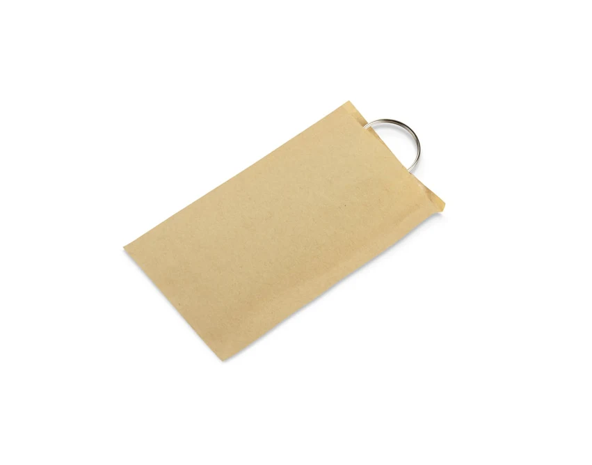 Brelok bambusowy BAMKEY z grawerem logo – kolor beżowy