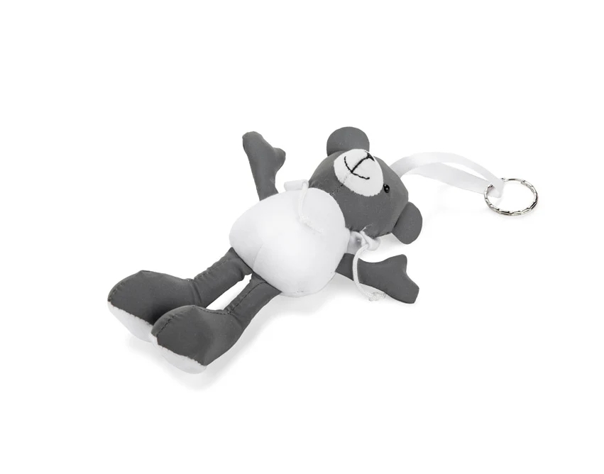 Breloczek miś TED biały z logo firmy dla dzieci