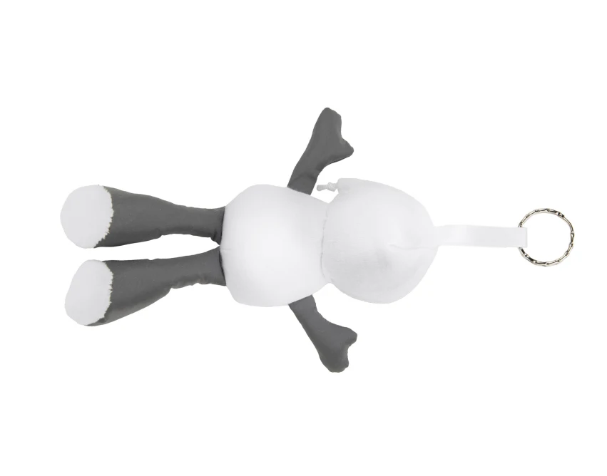 Breloczek miś TED biały z logo firmy dla dzieci