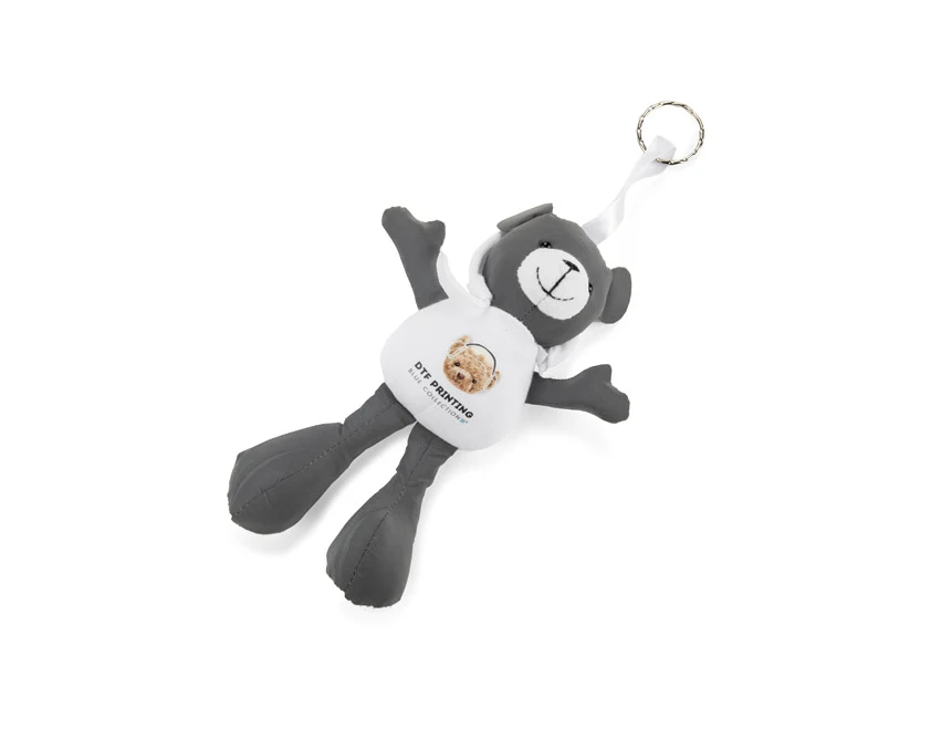 Breloczek miś TED biały z logo firmy dla dzieci