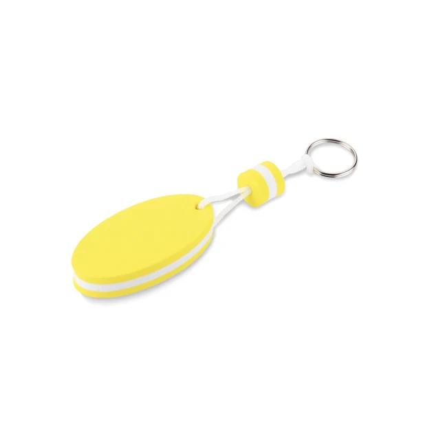 Brelok pływający WAI żółty EVA z grawerem i logo