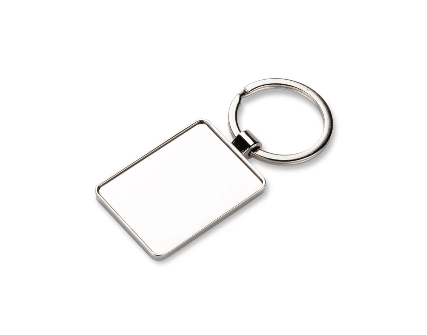 Srebrny brelok MOTI z grawerem logo – metalowy upominek