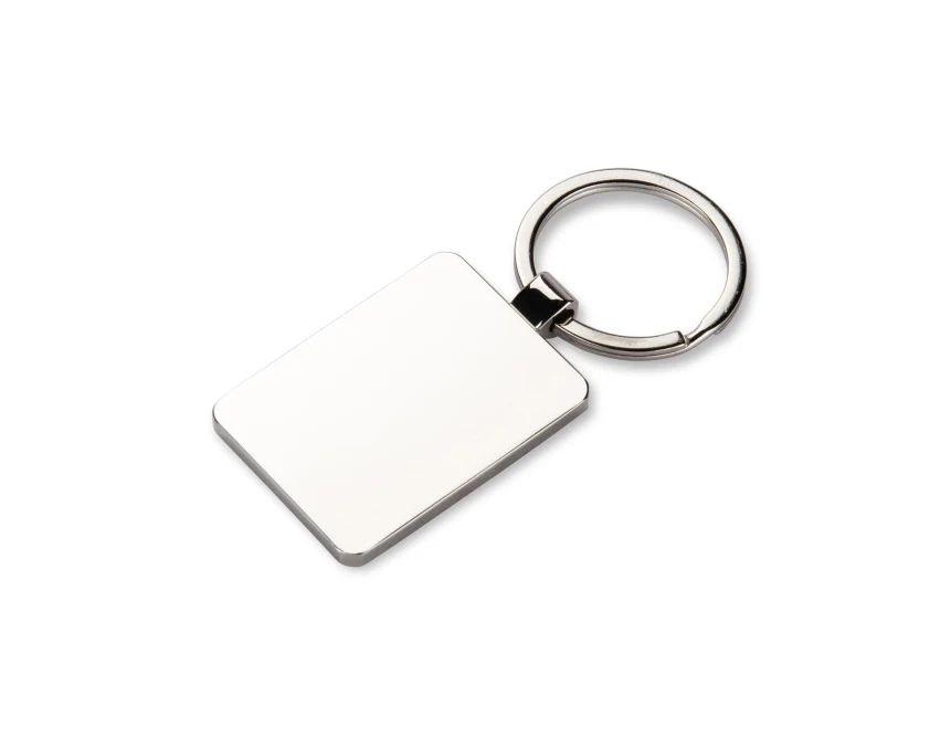 Srebrny brelok MOTI z grawerem logo – metalowy upominek