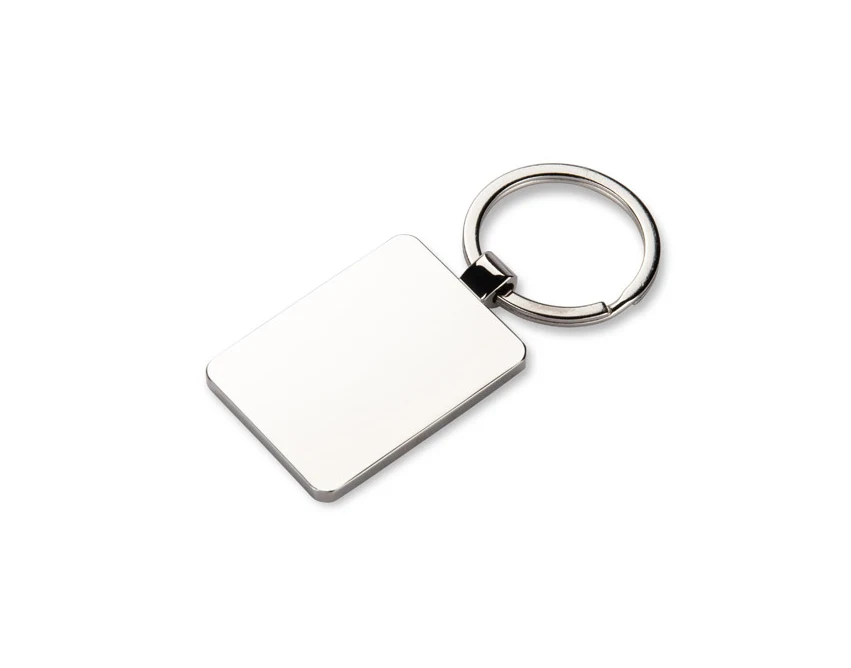 Srebrny brelok MOTI z grawerem logo – metalowy upominek