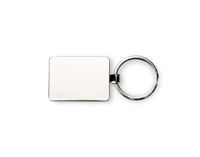 Srebrny brelok MOTI z grawerem logo – metalowy upominek