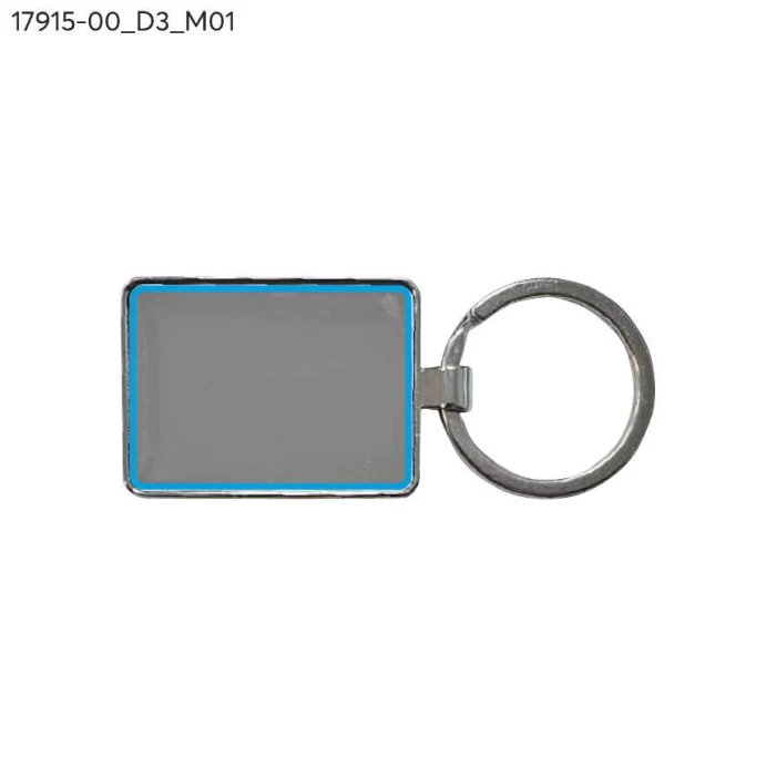 Schemat znakowania dla Doming - D3 na gadżecie: Srebrny brelok MOTI z grawerem logo – metalowy upominek