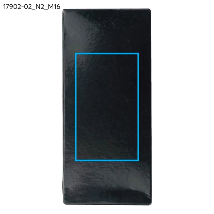 Schemat znakowania dla Tampondruk - N2 na gadżecie: Brelok PORTE grafitowy metalowy z poliuretanem i logo