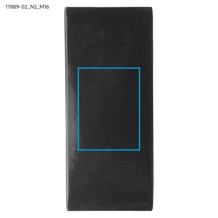 Schemat znakowania dla Tampondruk - N2 na gadżecie: Brelok DERI czarny metalowo-skórzany z logo firmy