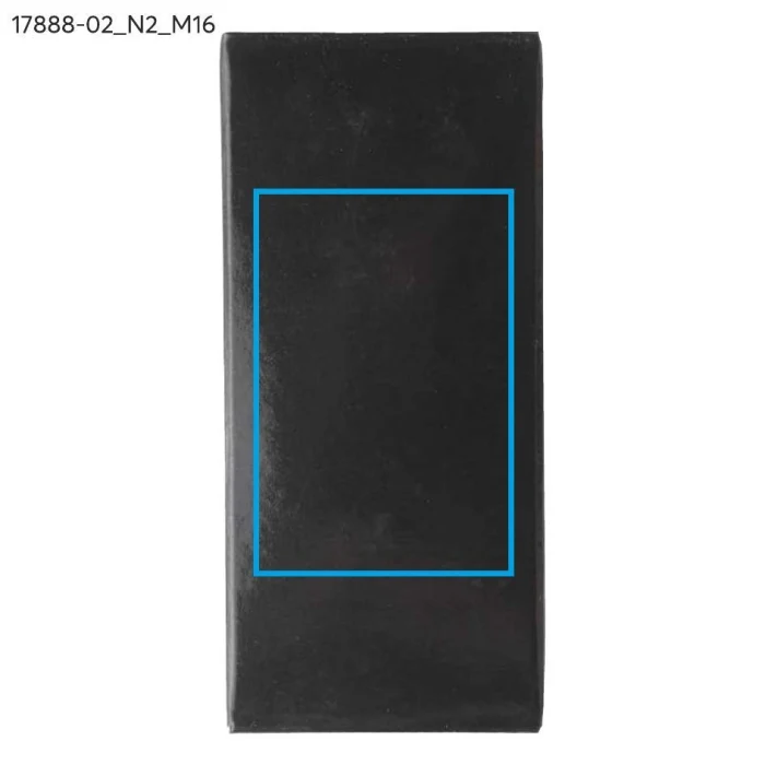 Schemat znakowania dla Tampondruk - N2 na gadżecie: Czarny metalowy brelok domek Casado z grawerem logo