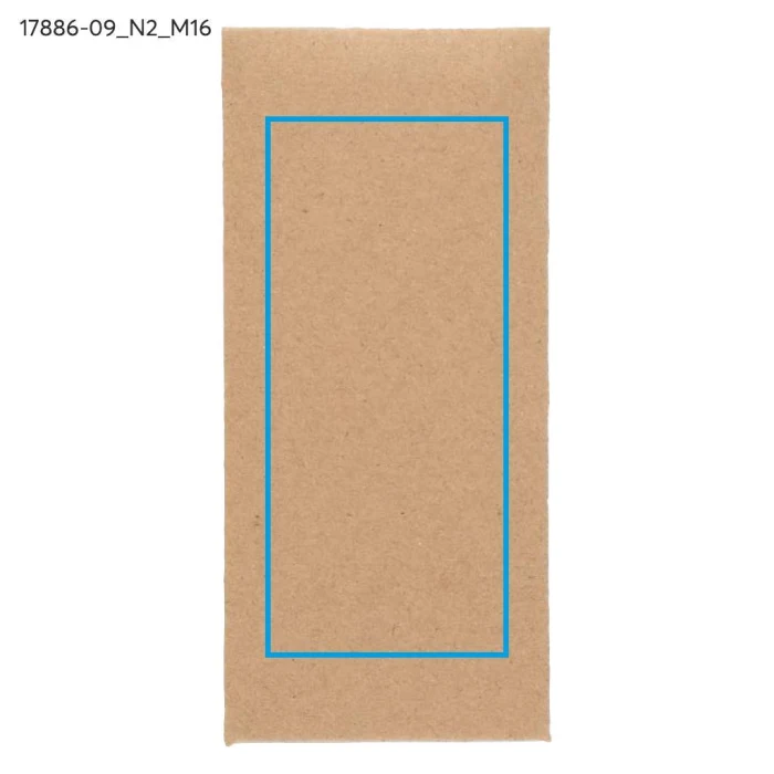 Schemat znakowania dla Tampondruk - N2 na gadżecie: Brelok orzechowy z grawerem i czarnym paskiem biznesowy