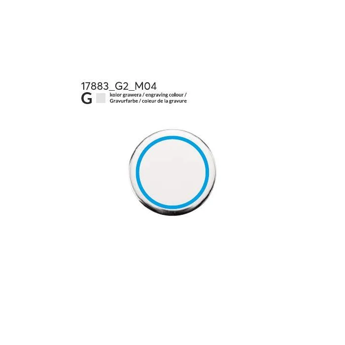 Schemat znakowania dla Grawerowanie laserowe - G2 na gadżecie: Srebrny brelok 2 w 1 TOKEN z żetonem 1 euro i logo