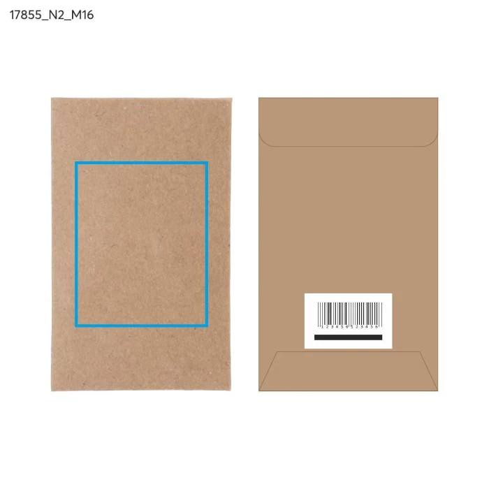 Schemat znakowania dla Tampondruk - N2 na gadżecie: Brelok domek KUKA z drewna i metalu, naturalny kolor