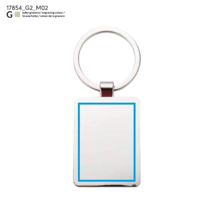 Schemat znakowania dla Grawerowanie laserowe - G2 na gadżecie: Brelok RENGO drewniany z grawerem, naturalny kolor