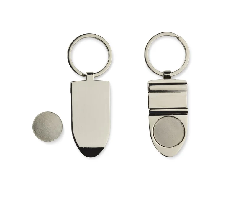 Srebrny brelok 4w1 z żetonem, otwieraczem i grawerem