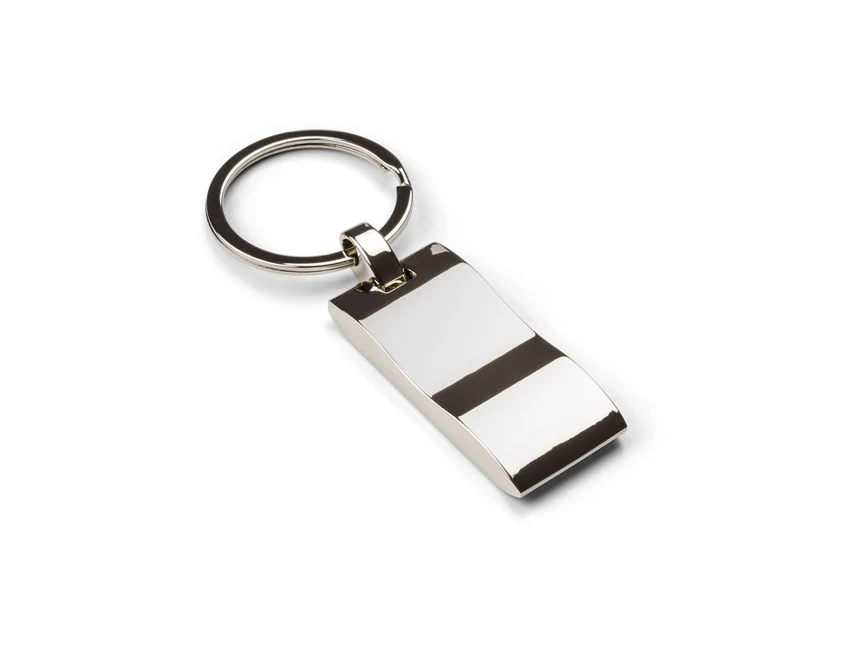 Czarny metalowy brelok KAMEL z grawerem logo firmowego