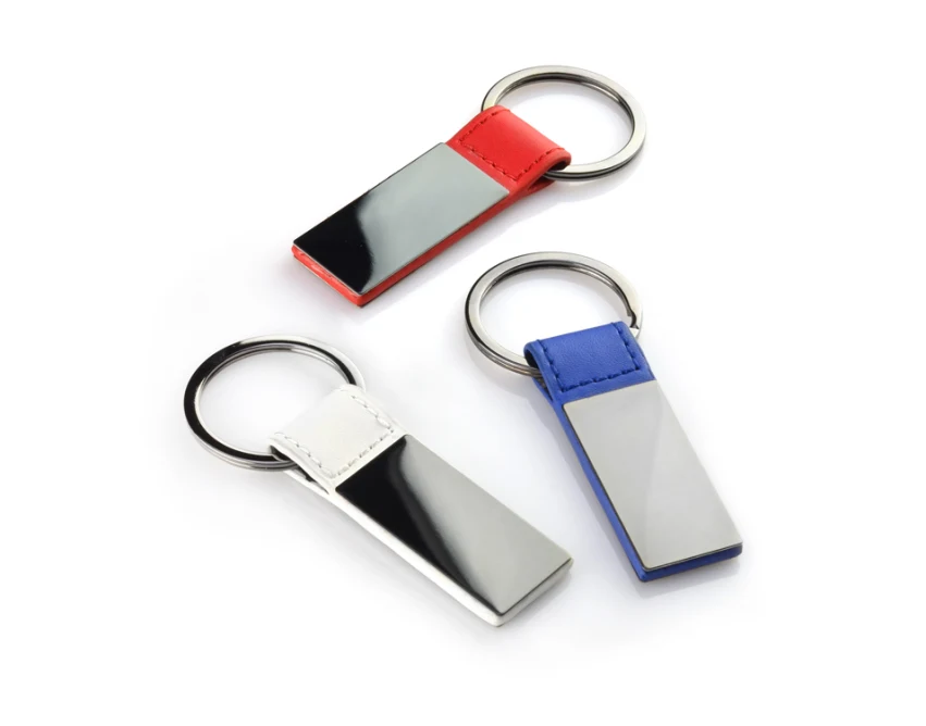 JUNG brelok do kluczy z logo, czerwony z PU