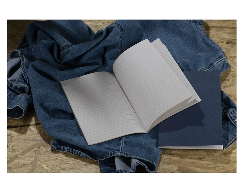 Notes A5 DENIM granatowy z miękką okładką