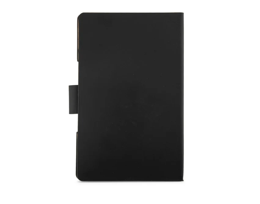 Notes STIKLO reklamowy A6 czarny z zakładkami