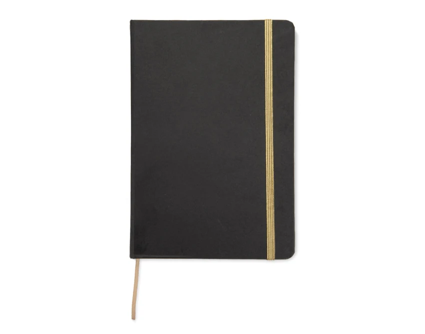 KORYO notes A5 z logo firmy czarny z gumką