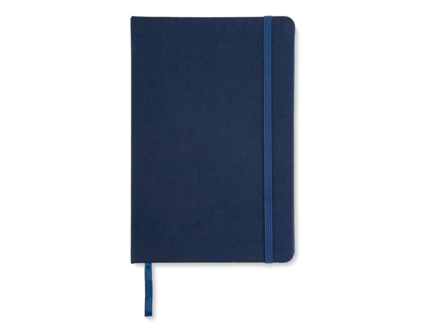 Notes LAPRE A5 z logo granatowy z gumką