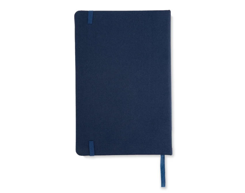 Notes LAPRE A5 z logo granatowy z gumką