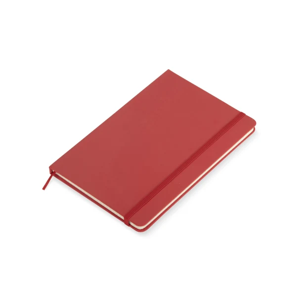 rVITAL notes A5 z logo firmy czerwony z gumką