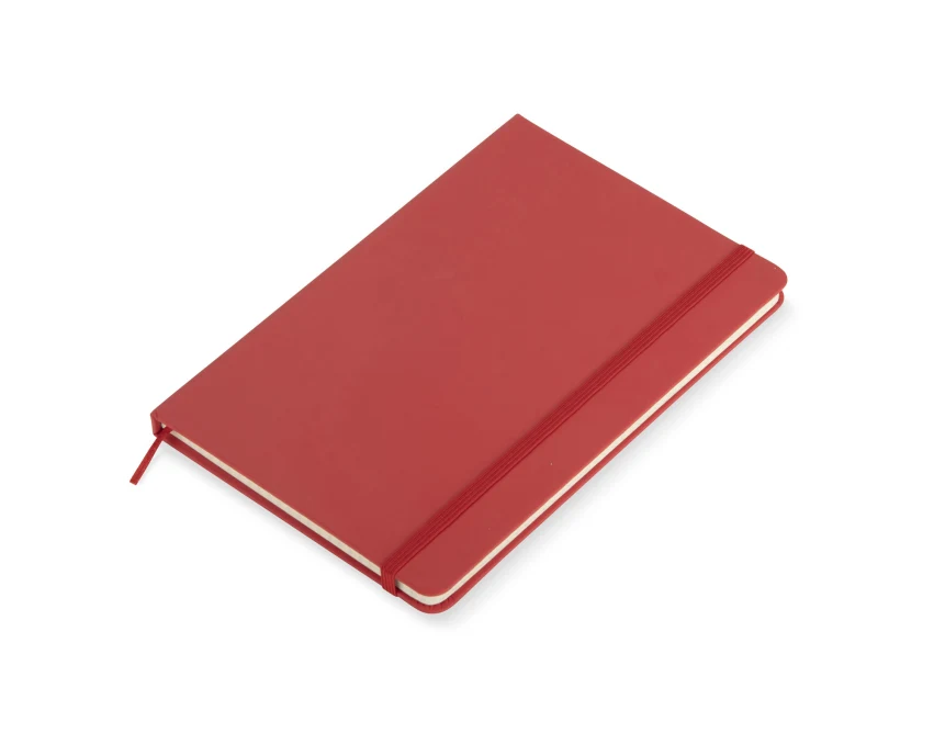 rVITAL notes A5 z logo firmy czerwony z gumką