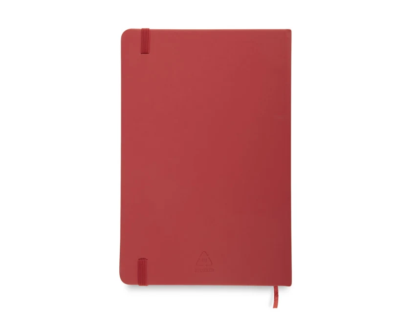 rVITAL notes A5 z logo firmy czerwony z gumką