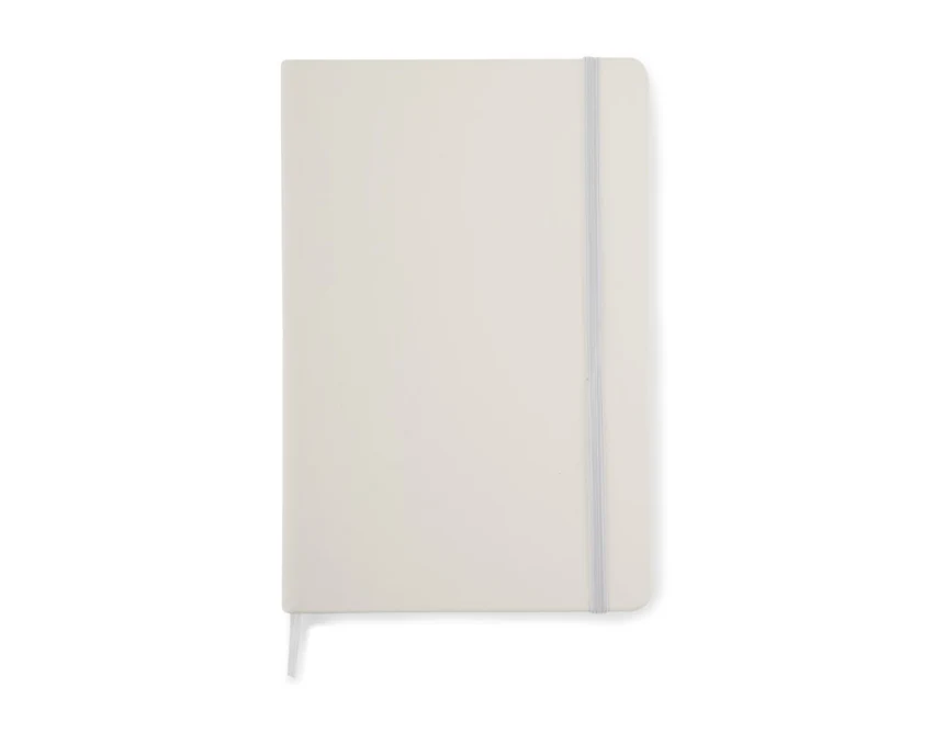 VITAL notes reklamowy A5 PU biały z gumką