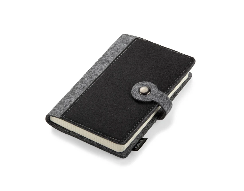 EVERO notes ekologiczny A6 z filcu rPET z guzikiem