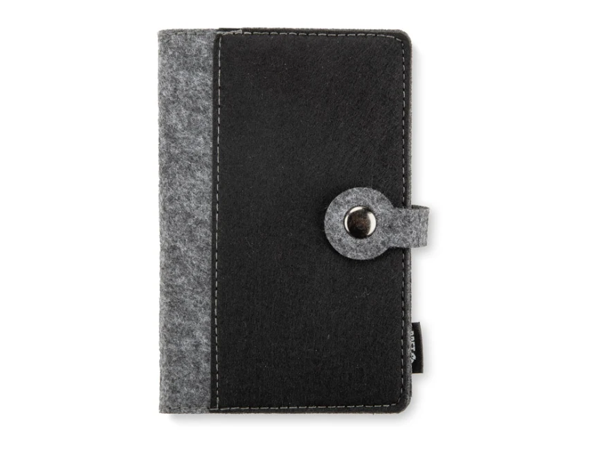 EVERO notes ekologiczny A6 z filcu rPET z guzikiem