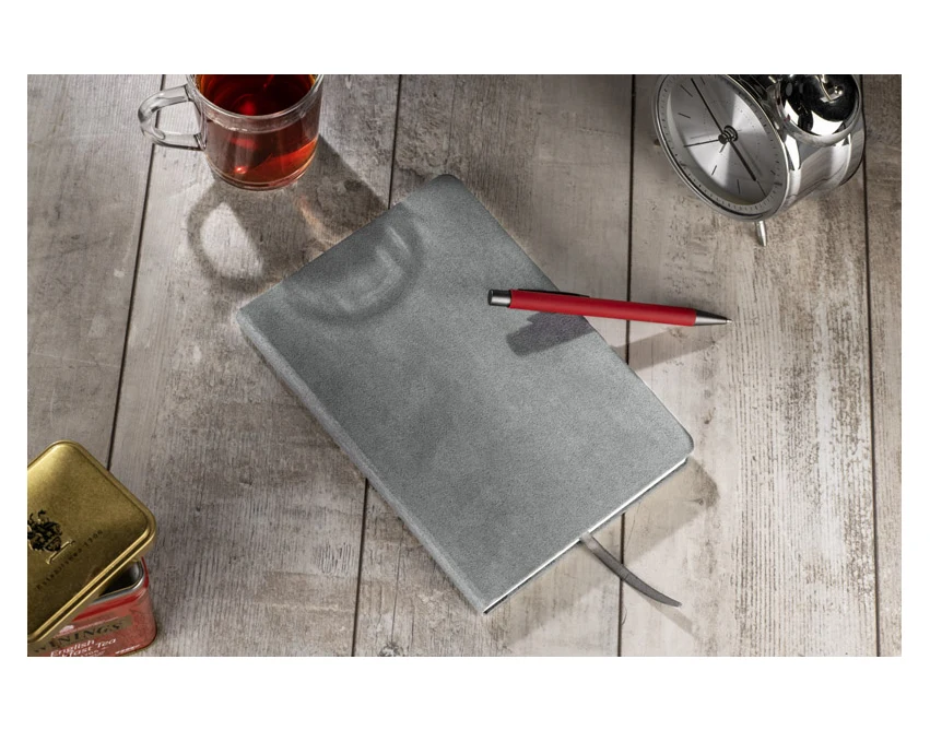 Notes Cantra reklamowy A5 grafitowy soft touch