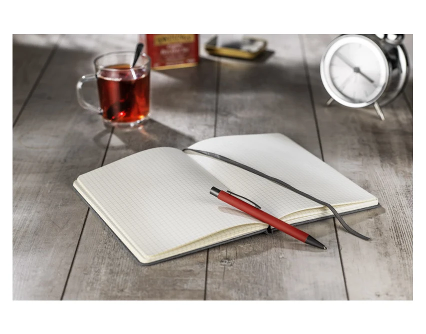 Notes Cantra reklamowy A5 grafitowy soft touch