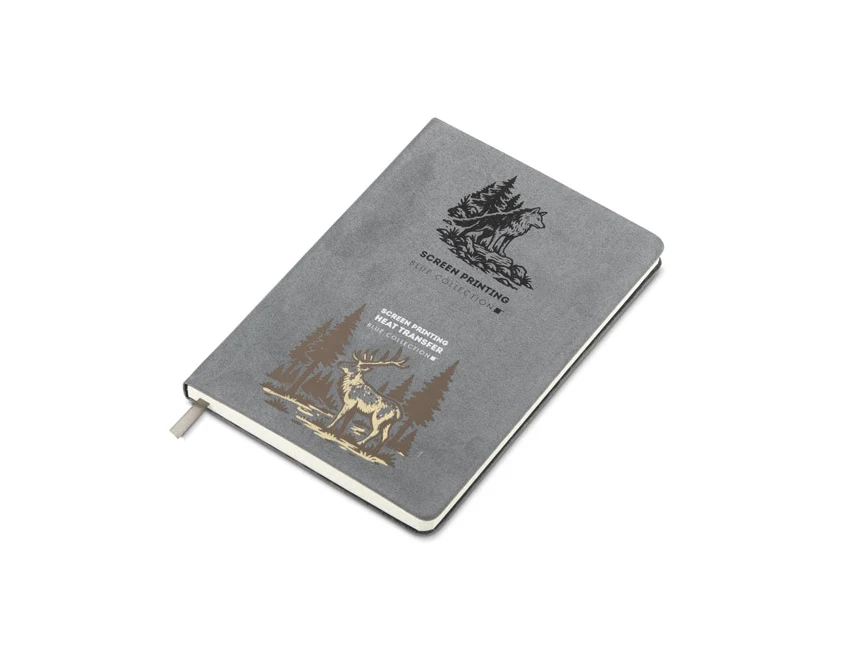 Notes Cantra reklamowy A5 grafitowy soft touch