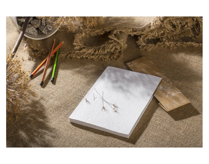 Notes MARIGOLD A5 ekologiczny z nadrukiem i nasionami