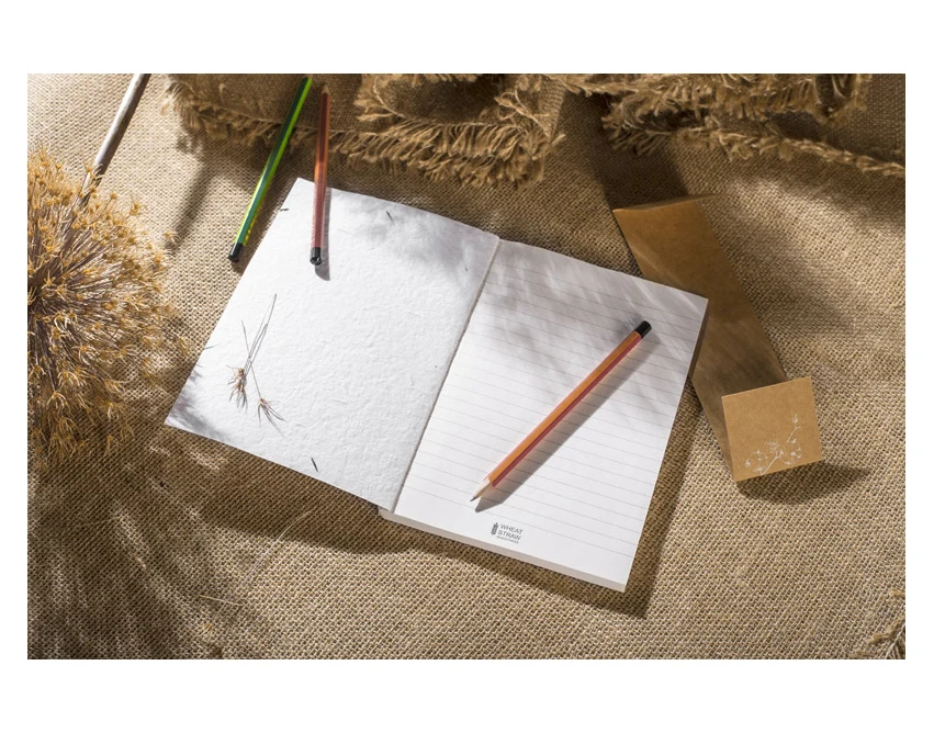 Notes MARIGOLD A5 ekologiczny z nadrukiem i nasionami