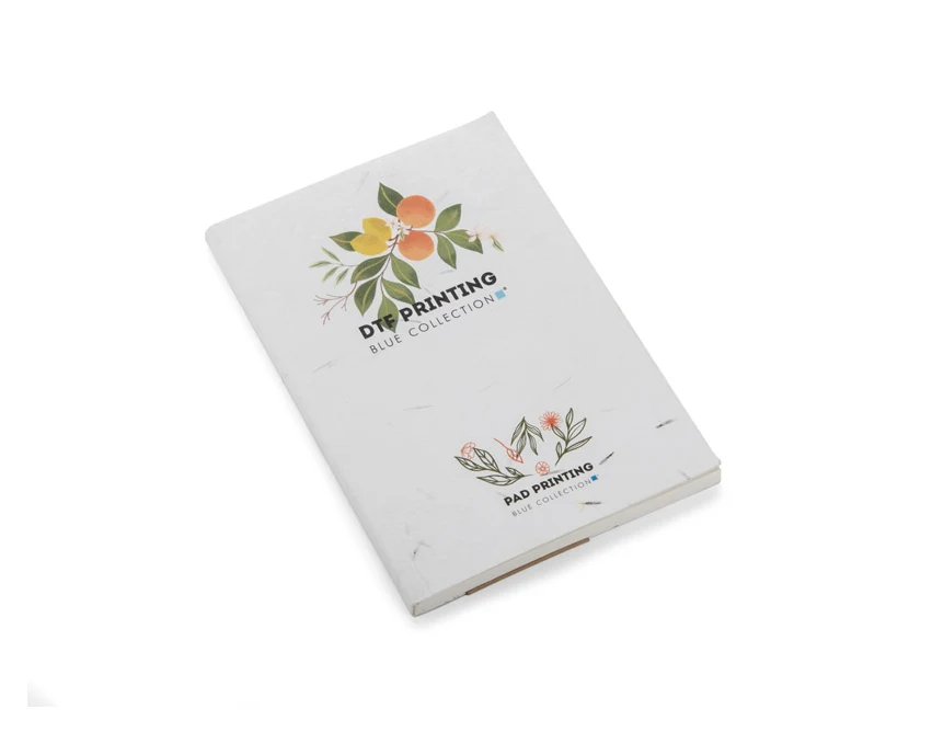 Notes MARIGOLD A5 ekologiczny z nadrukiem i nasionami