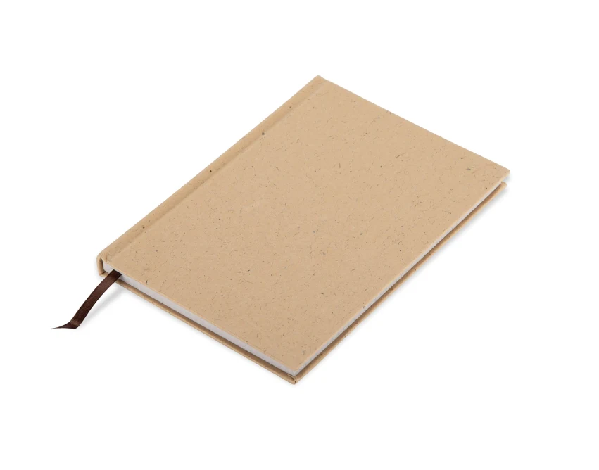 Brązowy notes COCO A5 z łupin kokosa z logo firmy