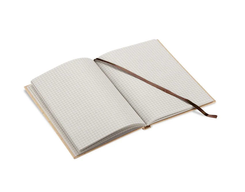 Brązowy notes COCO A5 z łupin kokosa z logo firmy