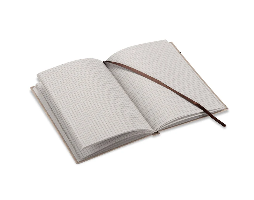 Notes TEO A5 z liści herbaty i bawełny, ekologiczny z logo