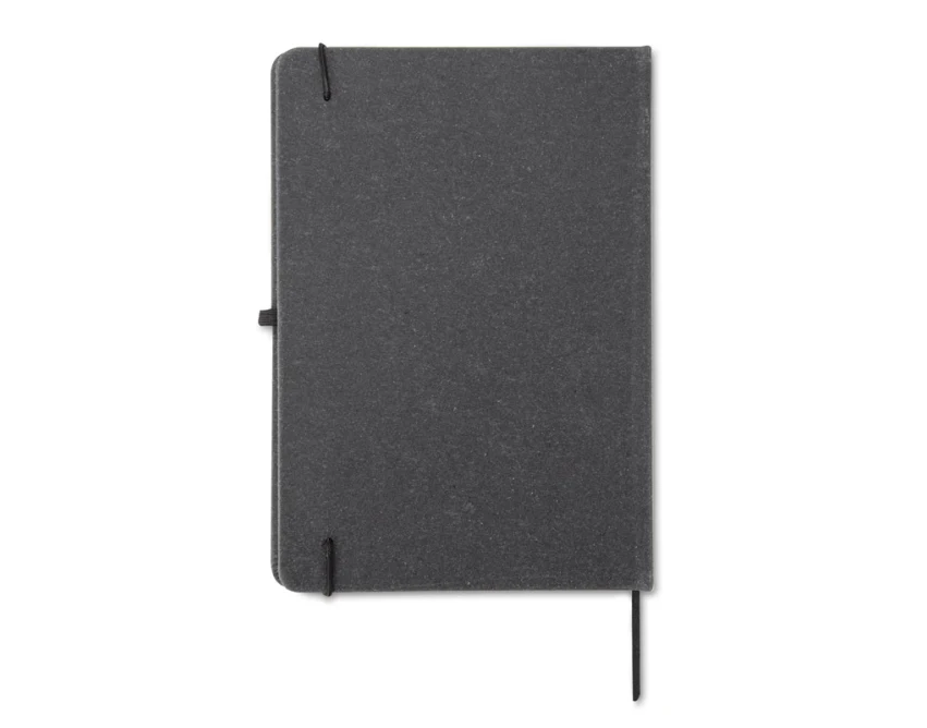 Czarny notes firmowy A5 GLITZO z recyklingu z logo