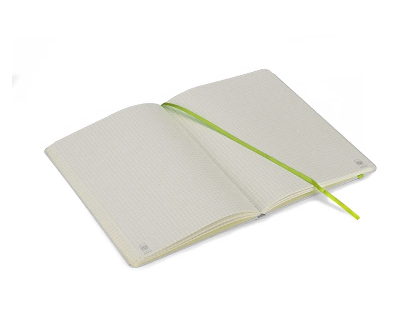 Notes MOSATO A5 jasnozielony, recykling, z logo firmy