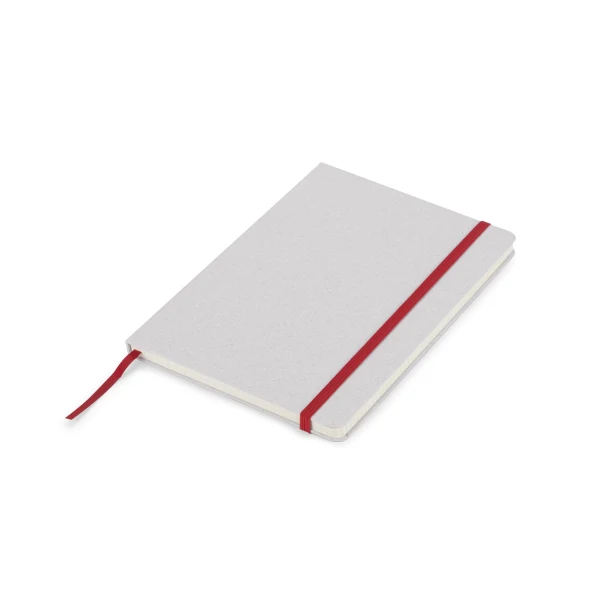 Notes MOSATO A5 czerwony z recyklingu z logo firmy