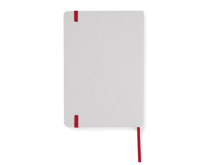 Notes MOSATO A5 czerwony z recyklingu z logo firmy