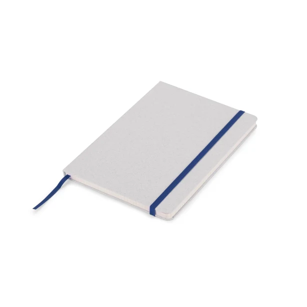 Notes MOSATO A5 niebieski z gumką, eko bawełna, logo