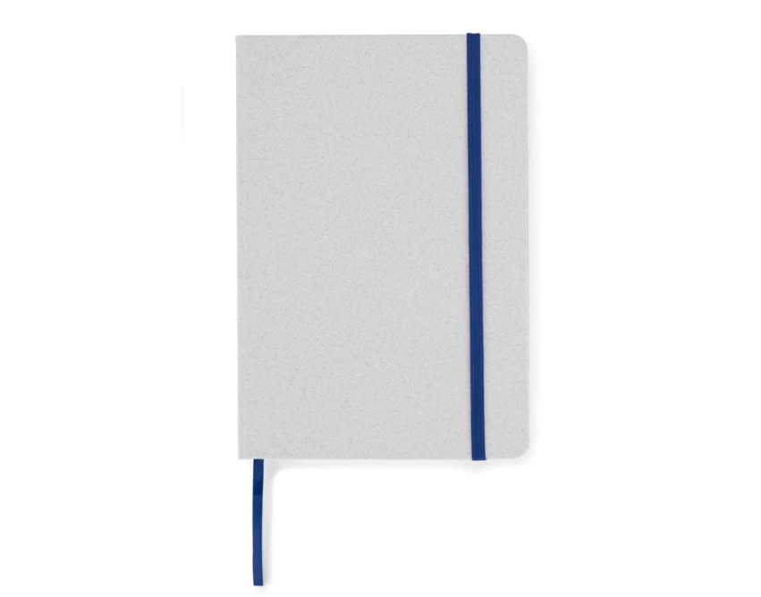Notes MOSATO A5 niebieski z gumką, eko bawełna, logo