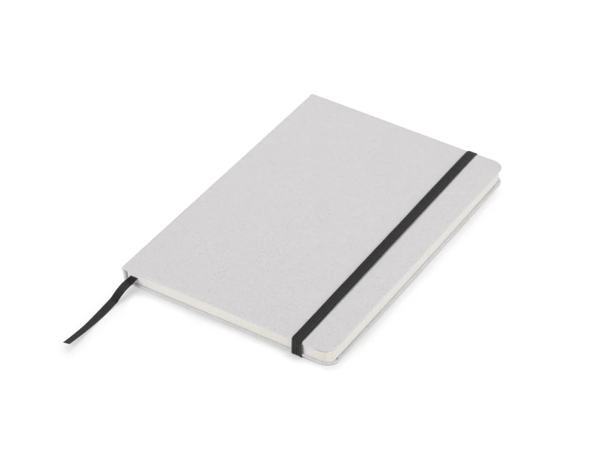 Czarny notes MOSATO A5 z logo firmy – papier z recyklingu