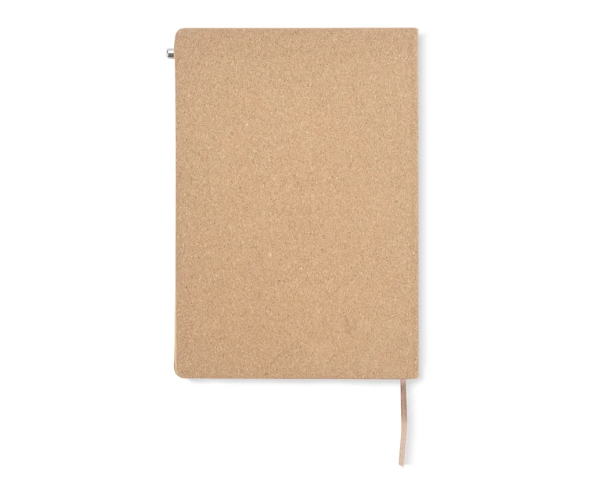 Notes korkowy TESSO A5 z długopisem i logo firmy