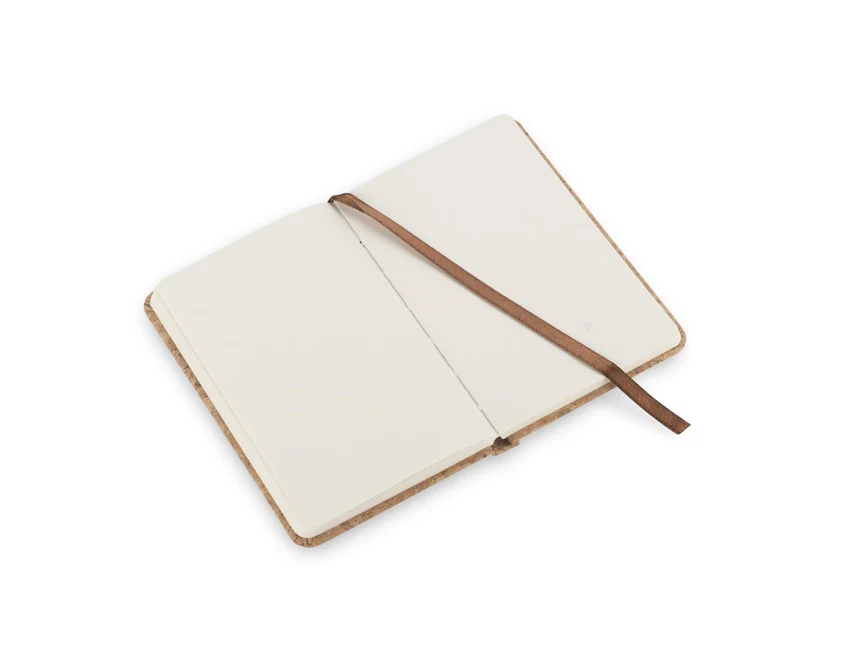 Notes korkowy CORA A6 z logo – naturalny korek, personalizacja